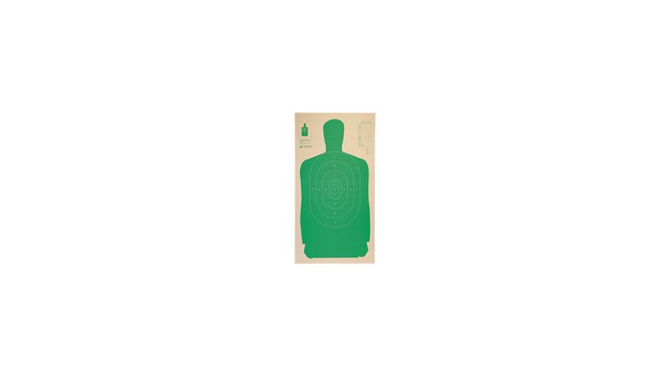Champion Targets LE B27CB Cardboard Silhouette Green Target, 24 x 45inches - 25 Pack