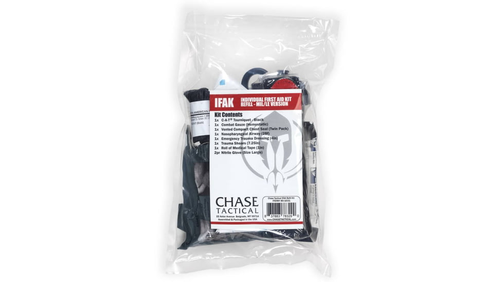 Chase Tactical IFAK/Basic Medical Refill, Z-Fold Combet Gauze MIL, No Pouch, 85-1031-MIL