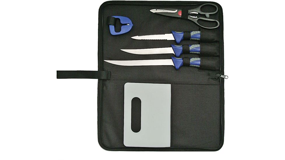 China Made 6pc Fillet Knife Set,Stainless Steel Blades,Blue Composition Handle, 211213-6