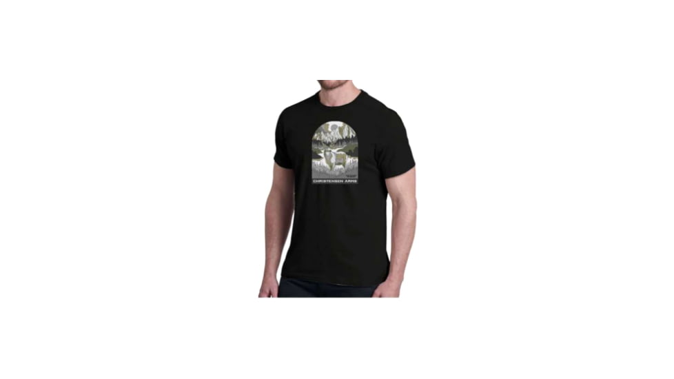 Christensen Arms Buck Valley SS Tee - Mens, Black, S, 730-CA067-40-00-000-02