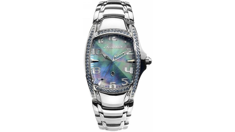Chronotech Reloaded 7988 Ladies Watch - Stainless Steel Band, Rainbow Sheen Face Ct.7988ls/23m