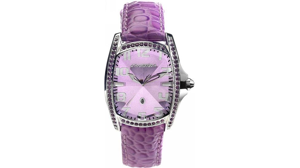 Chronotech Reloaded 7988 Ladies Watch - Textured Purple Band, Lavender Face Ct.7988ls/28