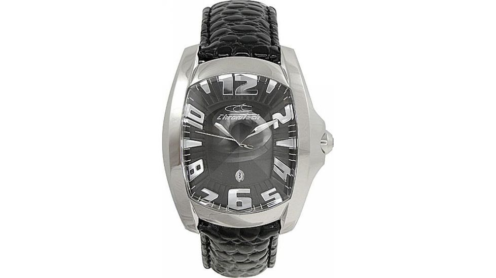 Chronotech Reloaded 7988 Men's Watch - Textured Black Band, Silver/Black Face Ct.7988m/02