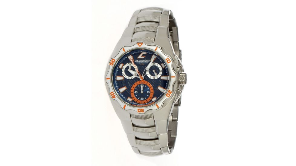 Chronotech Active Boy 7117  Watch - Stainless Steel Band, Blue Face Ct.7117b/06m