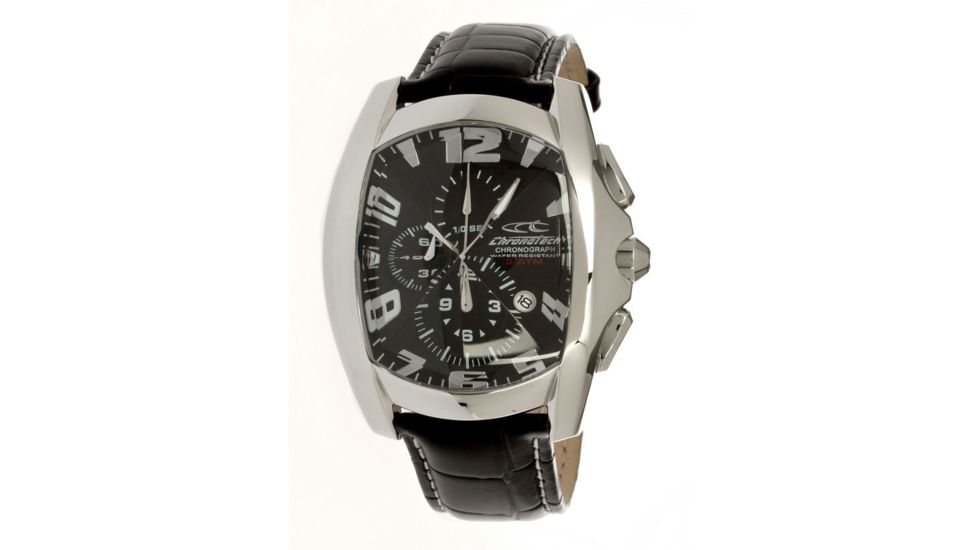 Chronotech Reloaded 7024  Watch - Black Band, Silver/Black Face Ct.7024m/02