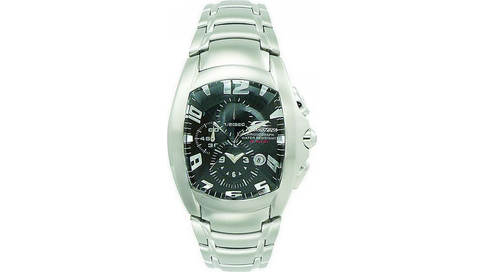 Chronotech Reloaded 7024  Watch - Silver Band, Black Face Ct.7024m/02m