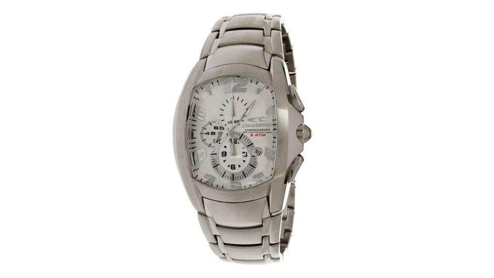 Chronotech Reloaded 7024  Watch - Silver Band, White Face Ct.7024m/06m