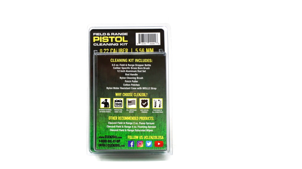 Clenzoil Pistol Kit, 22 Caliber / 5.56 mm, Black, 2946