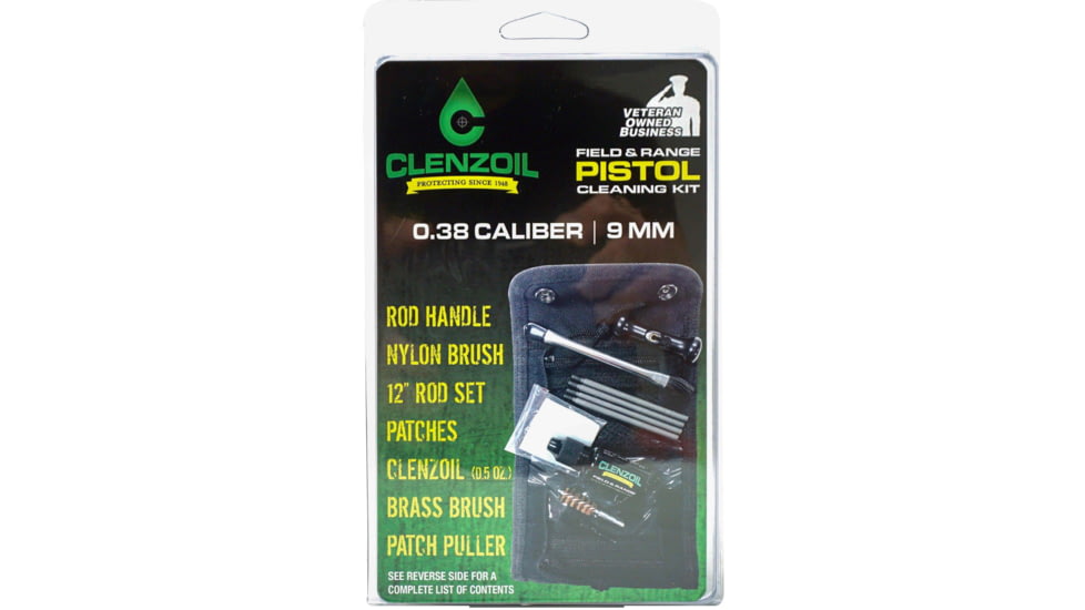 Clenzoil Pistol Kit, 38 Caliber / 9 mm, Black, 2953