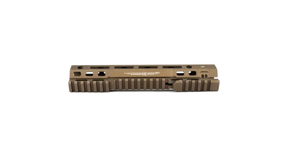 Cloud Defensive CORv2 Cloud Optimized Rail System, M-LOK, 9.55 inch, Comp w/Light Control Sys for Surefire and Streamlight, Flat Dark Earth, CORv2-FDE