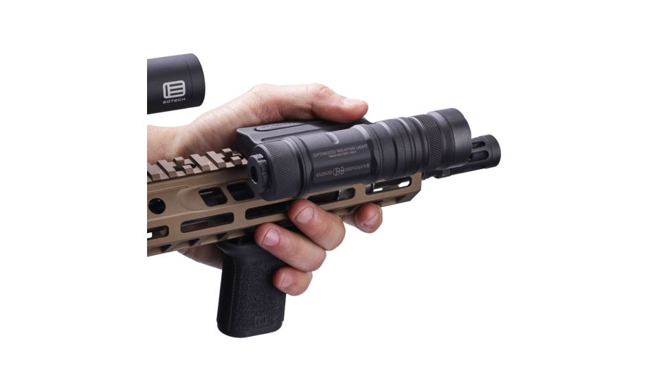 Cloud Defensive Optimized Weapon Light, 18650, 1250 Lumens, Flat Black, OWL-BLK