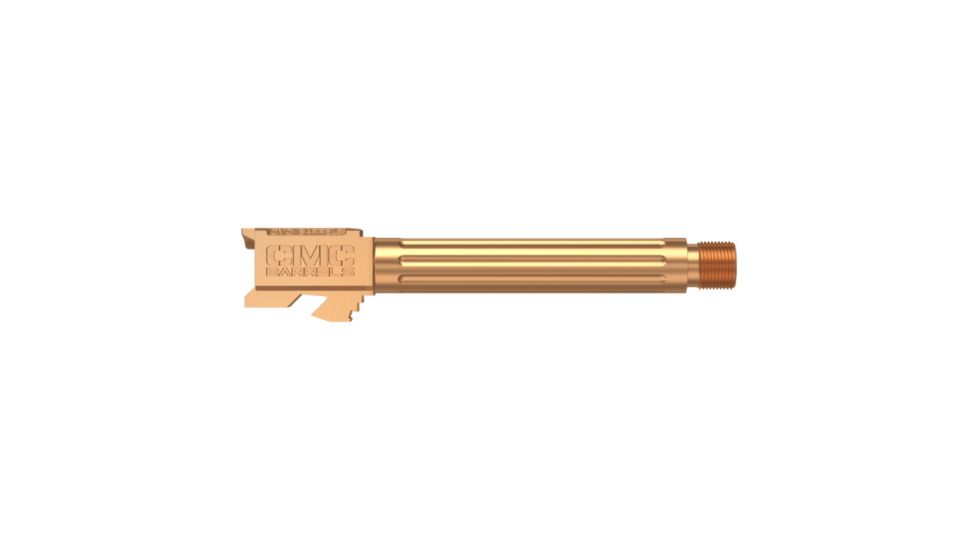 CMC Triggers 75513 Match Precision Fluted Barrel Compatible With Glock 17 Gen 3&amp;