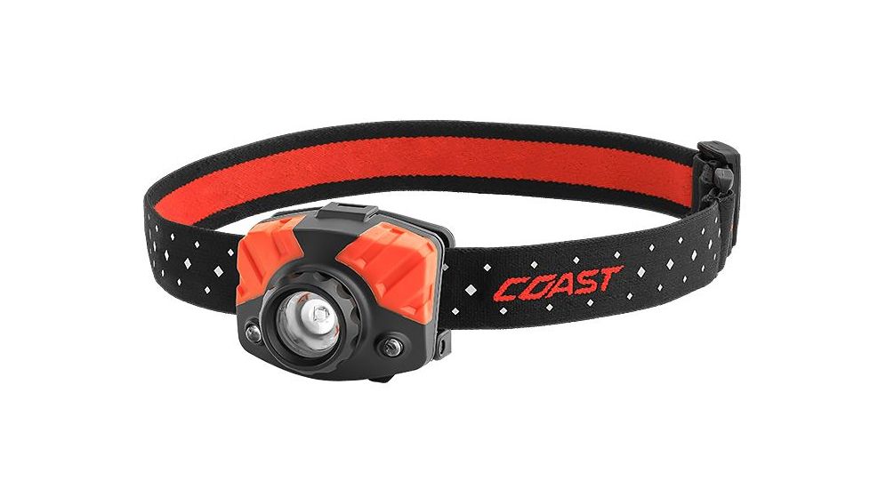 Coast FL75 Dual Color Pure Beam Focusing Headlamp CP 405 Lumens, Black, Clam 21326