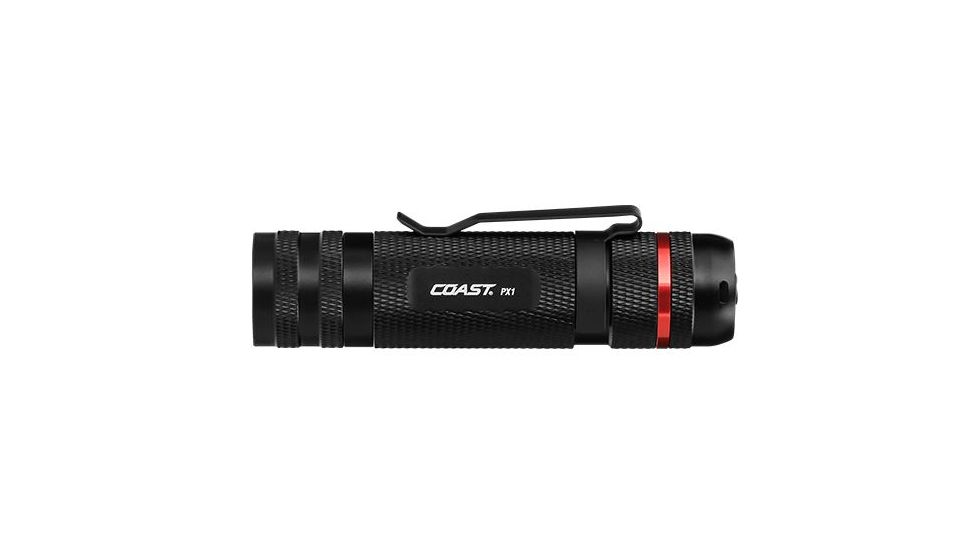 Coast PX1 Pure Beam 3xAAA, Focusing Flashlight CP 315 Lumens, Black, Clam 20864