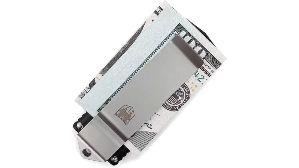 Open Box, Dealer Demo, CobraTec Knives Money Clip OTF Knife, 1.75in, D2 Steel, Plain Blade, Black Handle, BLKMCOTF