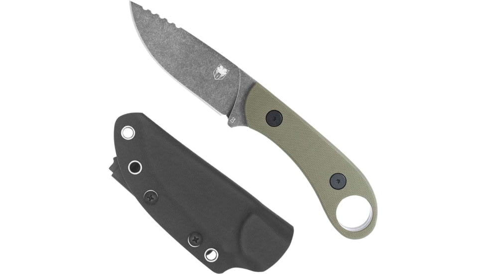 Cobratec D2 Skinner 3.75 in Full Tang Od Green G10 W/Kydex Shth, SD2DNSODGGEN2