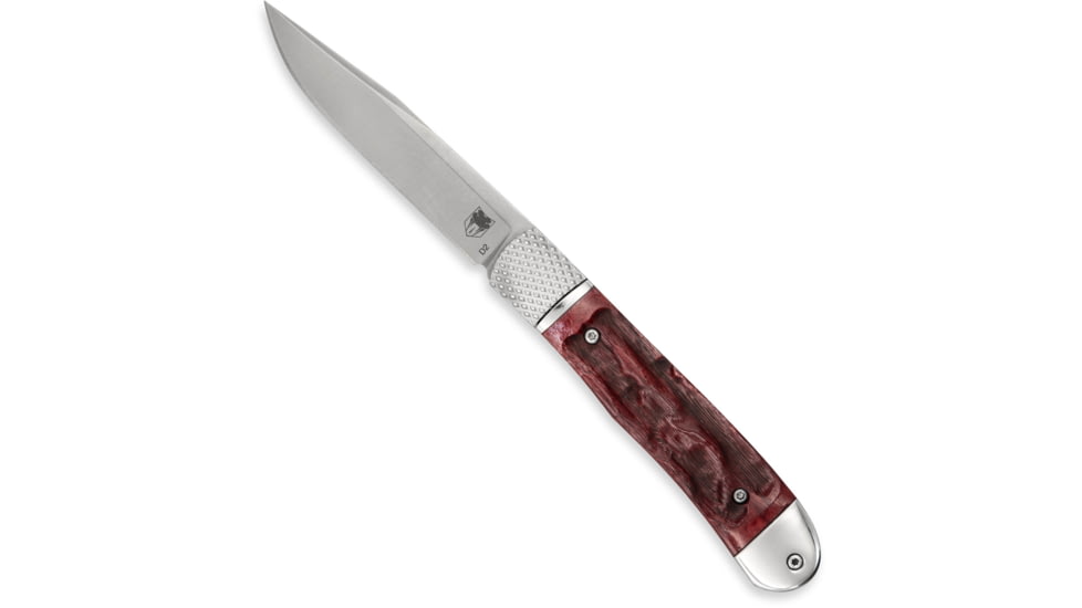CobraTec Knives CTTHRRED Trapper Hidden Release 3.12 OTF Drop Point Plain Satin