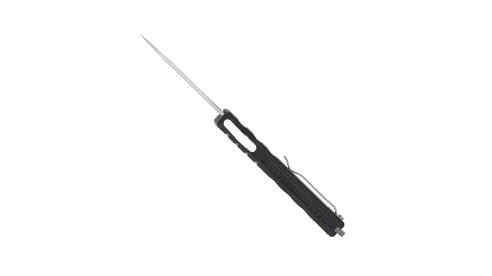 CobraTec Knives Small Enforcer OTF Knife, 2.25in, M390 Drop Non-Serrated, Black Handle, SCTEBLKM390DNS