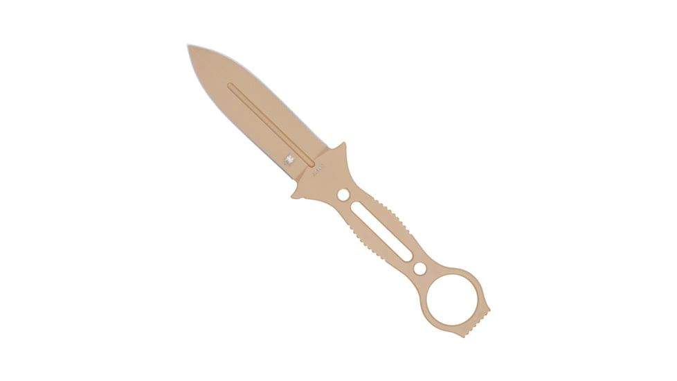 CobraTec Ringed Claymore Fixed Blade Knife, Coyote, 1410059