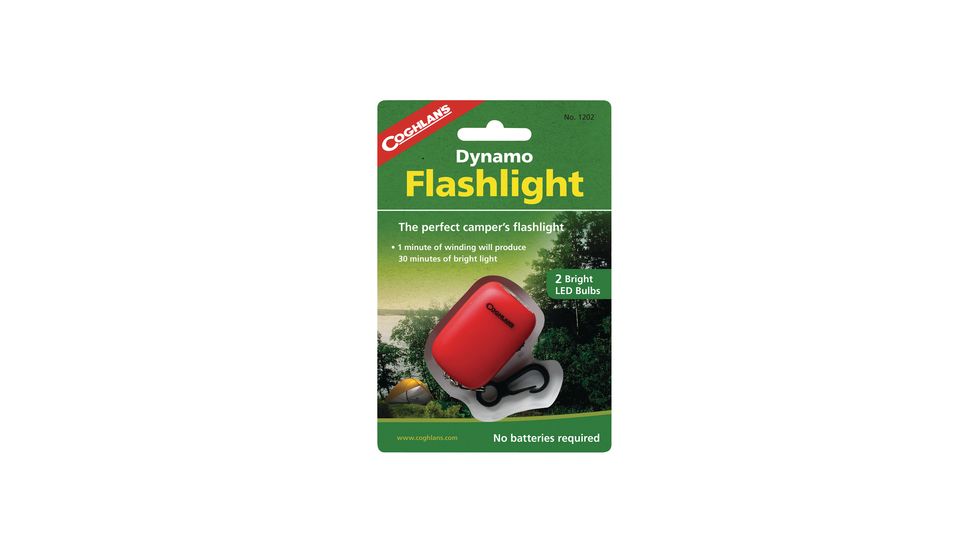Coghlans Dynamo Flashlight With Key Ring Clip
