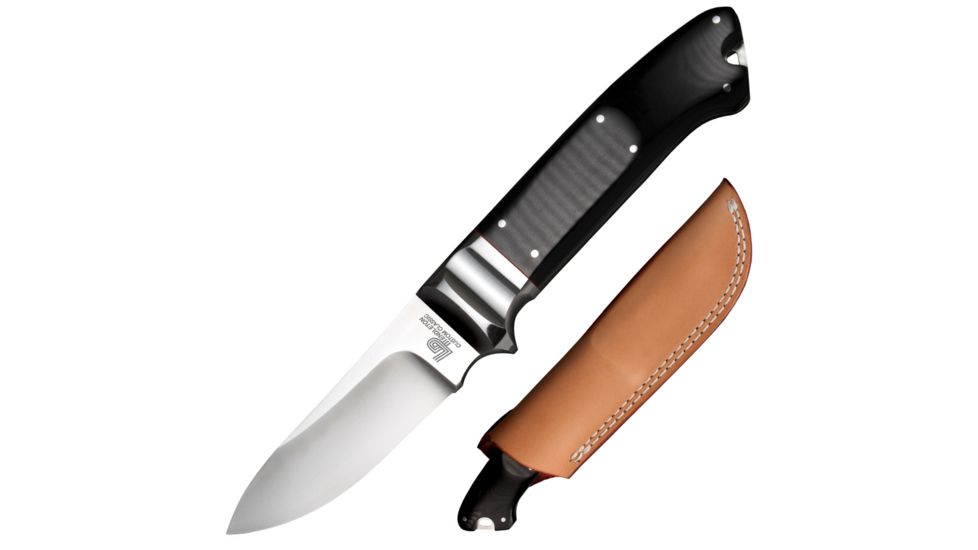 Cold Steel Custom Pendleton Classic Fixed Blade Knife, Black Linen Micarta Handle, Plain, CS-60SPH