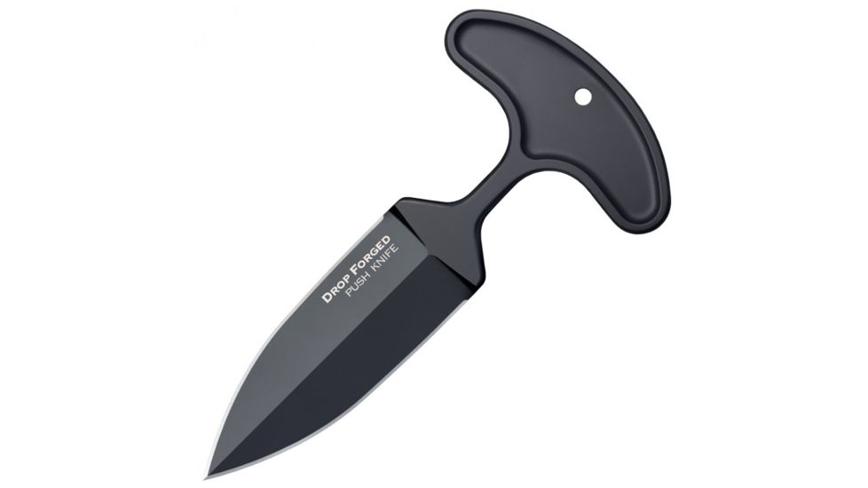 Cold Steel Drop Forged Push, 4in Blade Length, 52100 High Carbon Steel Knife, CS-36MJ