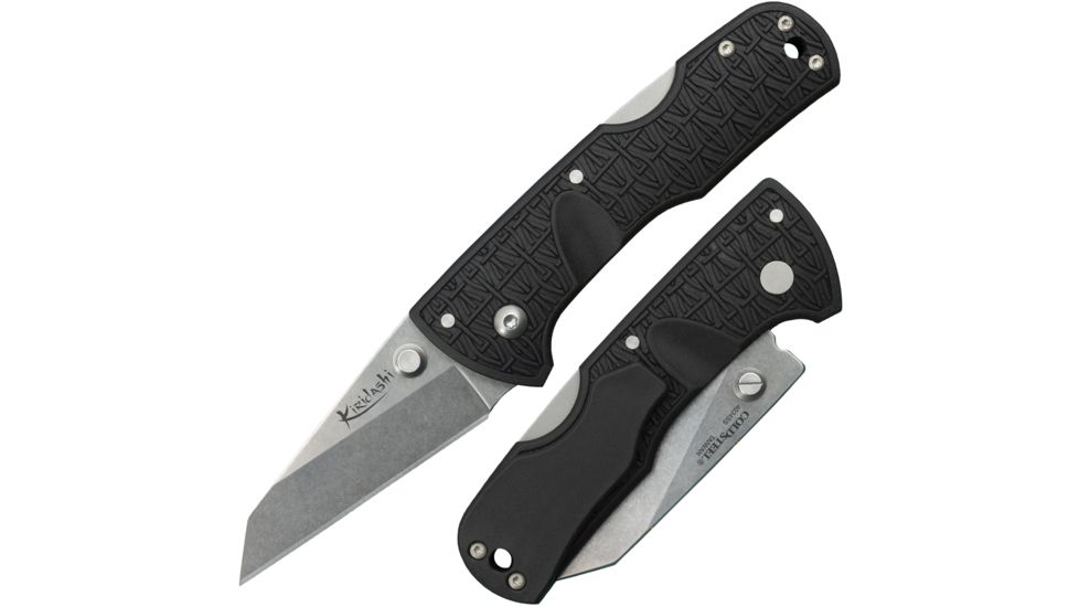 Cold Steel Kiridashi Folding Knife, 2.5in, 4034SS, Kiridashi Blade, Black, Reinforced Nylon Handle, CS-20KPL