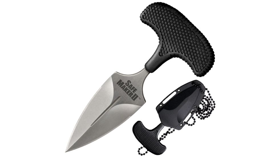 Cold Steel Safe Maker II AUS 8A Stainless Knife, Black/Silver, 5in, CS-12DCST
