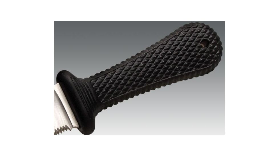 Cold Steel Super Edge Neck key Ring, Kraton Handle, Serrated, Secure-Ex Sheath, CS-42SS