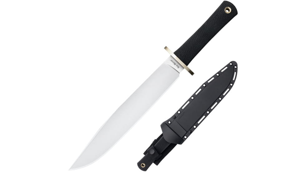 Cold Steel Trail Master 3V Knife, 9.5in, CPM 3V Steel, Clip Point Blade, Black Kray-Ex Handle, 16DT