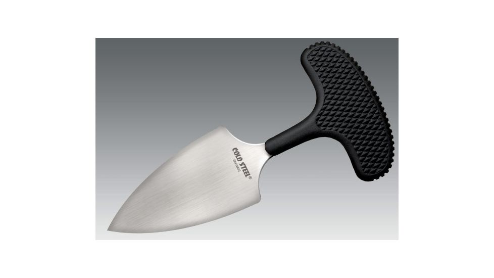 Cold Steel Urban Edge Fixed Blade Knife, 2.5in Serrated Japanese AUS 8A Stainless, Black Kray-Ex Handle, CS-43XLSS