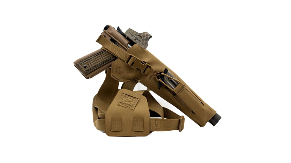 Cole-tac Varmint Wrangler Pistol Holder Coyote Brown Right Hand, VW102