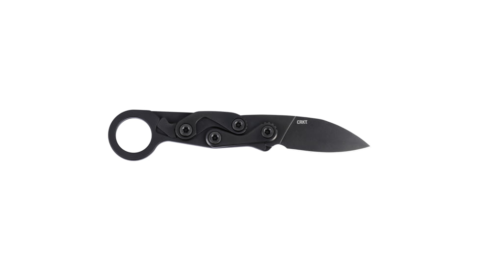 Columbia River Knife &amp; Tool Provoke EDC, Folding Knife, 2.56&quot; Drop Point Blade, D2 Blade Steel, 7.25&quot; Overall Length, Titanium Nitride Finish, Black, Black Aluminum Handle, Liner Lock, 4050K