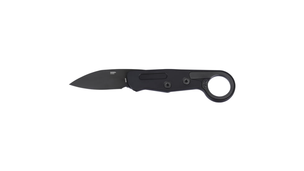 Columbia River Knife &amp; Tool Provoke EDC, Folding Knife, 2.56&quot; Drop Point Blade, D2 Blade Steel, 7.25&quot; Overall Length, Titanium Nitride Finish, Black, Black Aluminum Handle, Liner Lock, 4050K