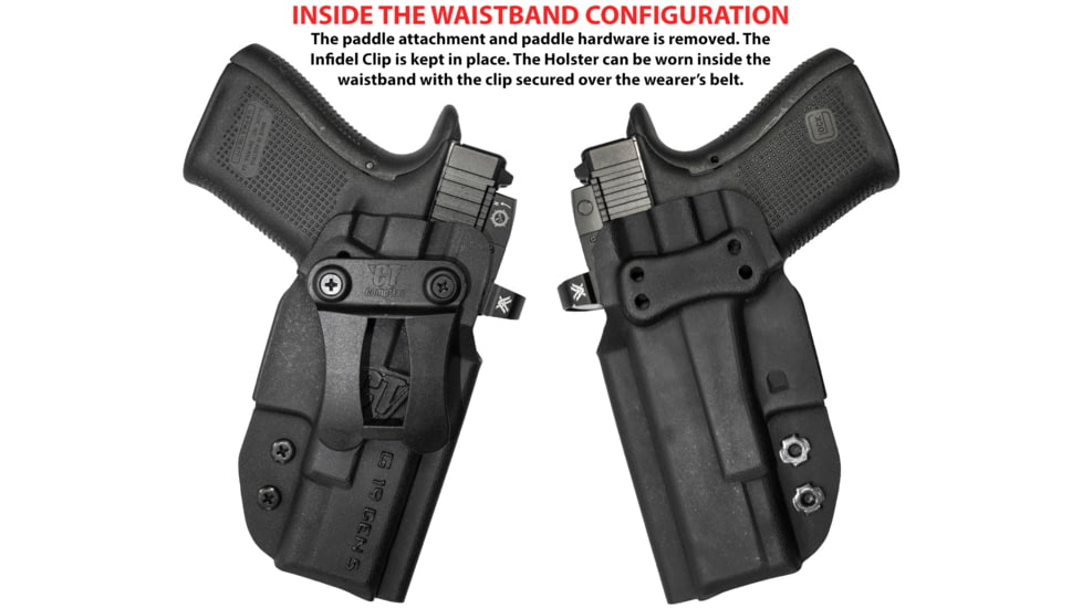 Comp-Tac Dual Concealment IWB Holster, Springfield Echelon, Right Hand, Black, C669SF416LBKN