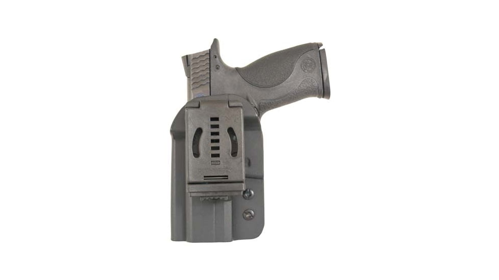 Comp-Tac QB OWB Kydex Holster- Modular Fit, Q1 - Size 1 - Glocks 9/40/357, M&amp;P 9/40/357, Walther PPQ, Black, C57300000NQ1N