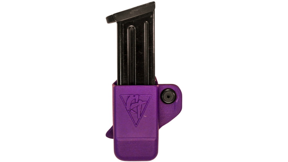 Comp-Tac Single Magazine Pouch W/ Belt Clip, Size 23 - HK P30, P30L, VP9, VP40, P2000, UPS .40/9 Steel, Left Hand, Kydex Purple, C62123000LPUN