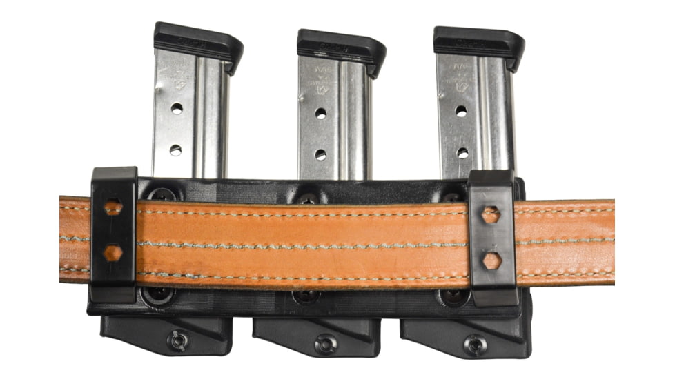 Comp-Tac Tri-Mag Pouch, Slick, Size 12 - Sig P229 .40, P320 9/40, S&amp;W 9/40, Left Side Carry/Right Hand Shooter, Black, Mag Size 12, C62512SL0LBKN