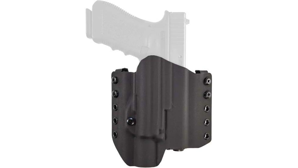 Comp-Tac Warrior with Light OWB Kydex Holster, Sig-P320 Carry + TLR-7A, Left Hand, Black, C828SS302LBKN