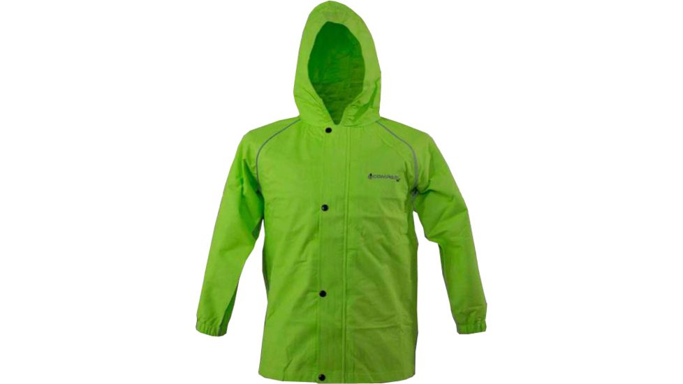 Compass 360 VisiTek360 Youth Reflective Rain Suit, Lime w/Black Pants, Small VT13332-5410-SM