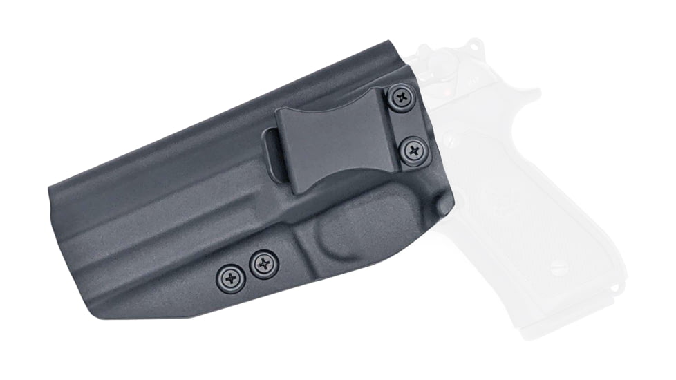 Rounded IWB KYDEX Holster, Beretta 92 Compact, Left Hand, Black, BTA-92CMPCT-BK-LH-VAR