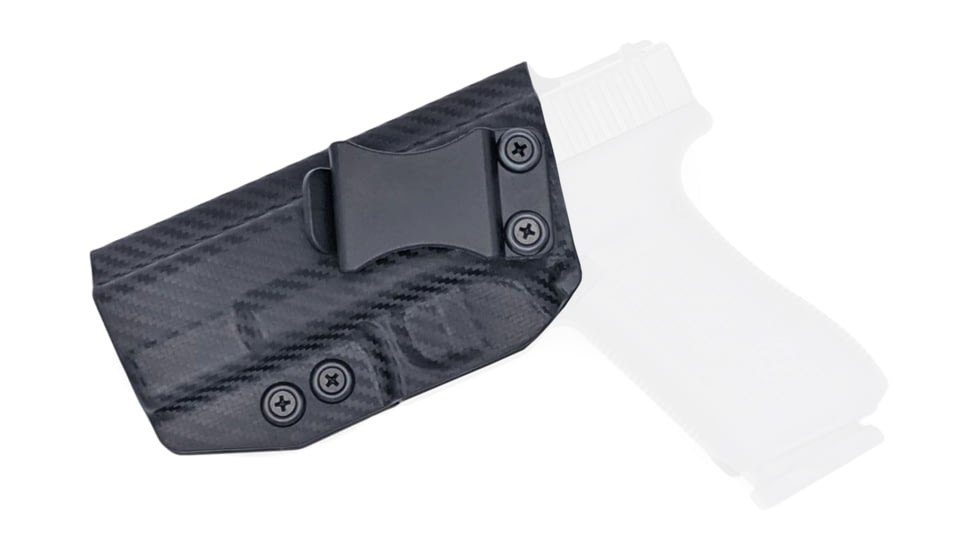Rounded IWB KYDEX Holster, Glock 17/22/31 Gen 1-5, Left Hand, Carbon Fiber, GLK-172231-CF-LH-VAR