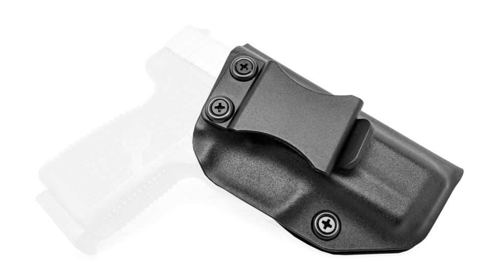 Rounded IWB KYDEX Holster, Kahr CW9, Right Hand, Black, KHR-CW9-BK-RH-VAR