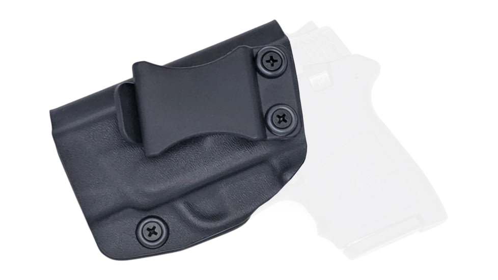 Rounded IWB KYDEX Holster, S&amp;W M&amp;P Bodyguard 380, Left Hand, Black, SWN-BG380L-BK-LH-VAR