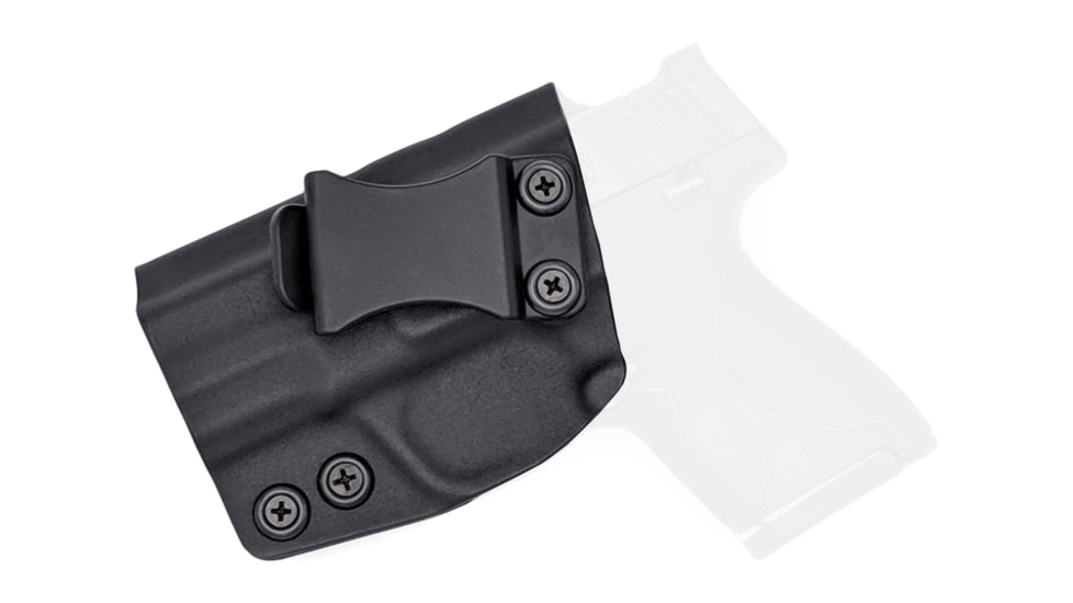 Rounded IWB KYDEX Holster, S&amp;W M&amp;P SHIELD 9mm/40SW, Left Hand, Black, SWN-MPSHIELD-BK-LH-VAR