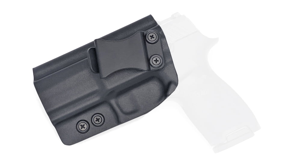 Rounded IWB KYDEX Holster, Sig Sauer P320 Compact/Carry, RMR Cut, Right Hand, Black, SSR-P320-BK-RH-VAR-RMR