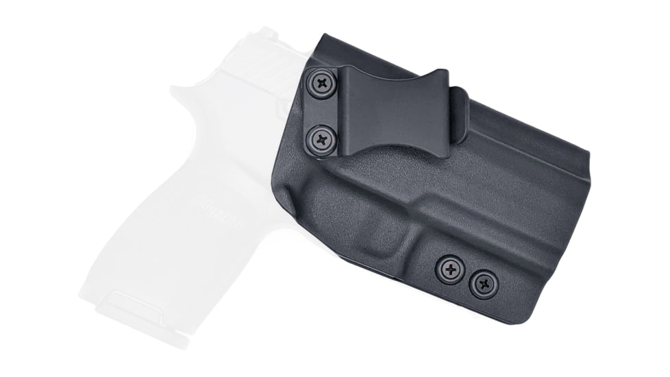Rounded IWB KYDEX Holster, Sig Sauer P320 Full Size, Right Hand, Black, SSR-P320FS-BK-RH-VAR