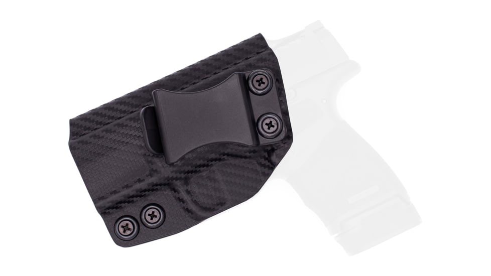 Rounded IWB KYDEX Holster, Springfield Hellcat, Left Hand, Carbon Fiber, SFA-HELLCAT-CF-LH-VAR