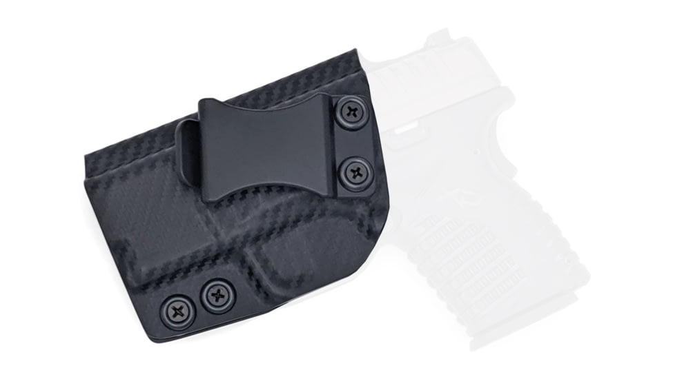 Rounded IWB KYDEX Holster, Springfield XD-S 3.3in, Left Hand, Carbon Fiber, SFA-XDS33-CF-LH-VAR