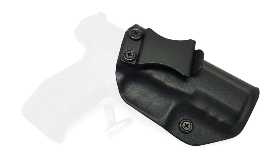 Rounded IWB KYDEX Holster, Walther PPQ M1 4.0in 9mm, Right Hand, Black, WTR-PPQ-BK-RH-VAR